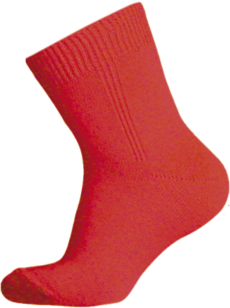 A Red Sock On A Black Background