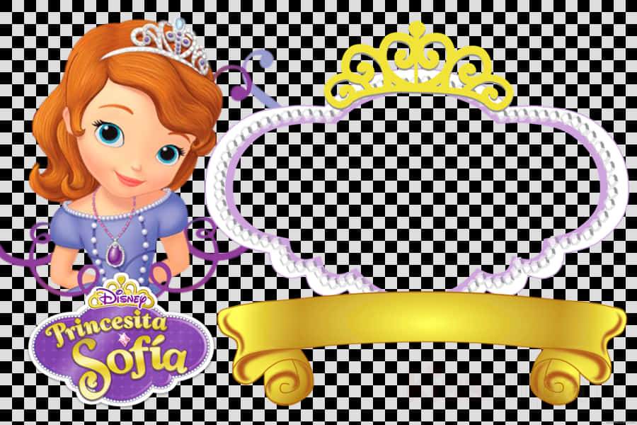 A Cartoon Character With A Crown And A Gold Frame