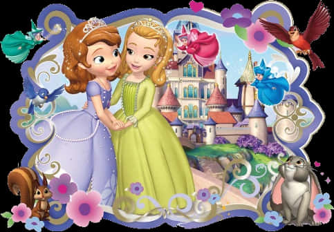 A Cartoon Of Two Girls