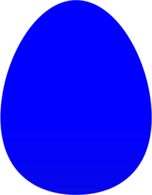 A Blue Egg With Black Background