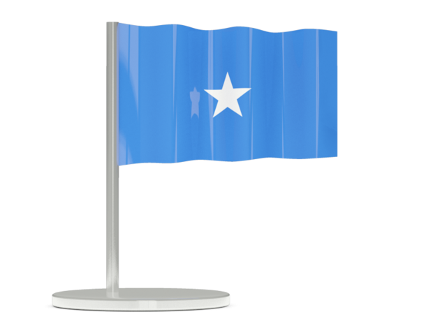 A Blue Flag With A White Star On It