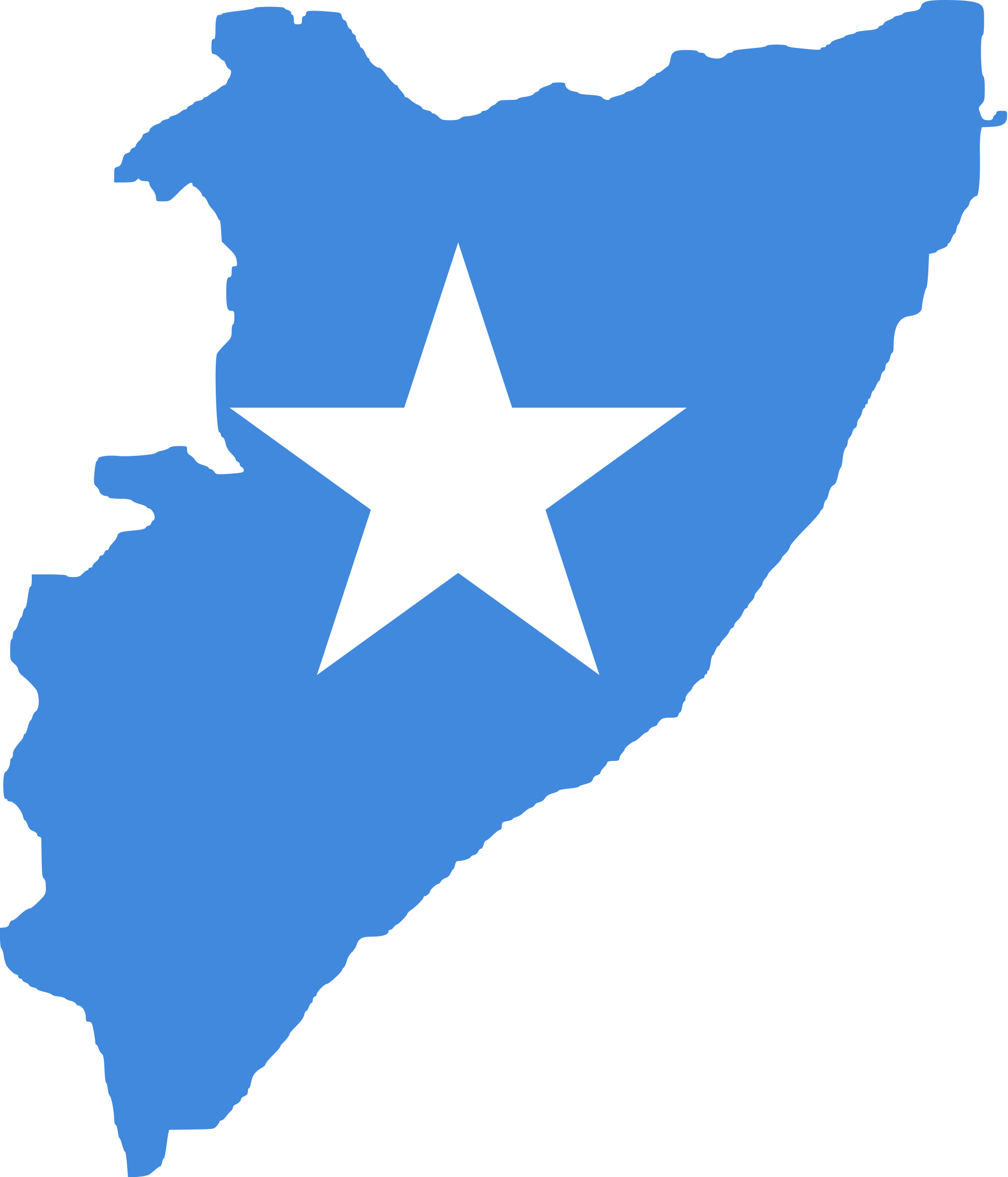 A Blue And White Flag With A White Star