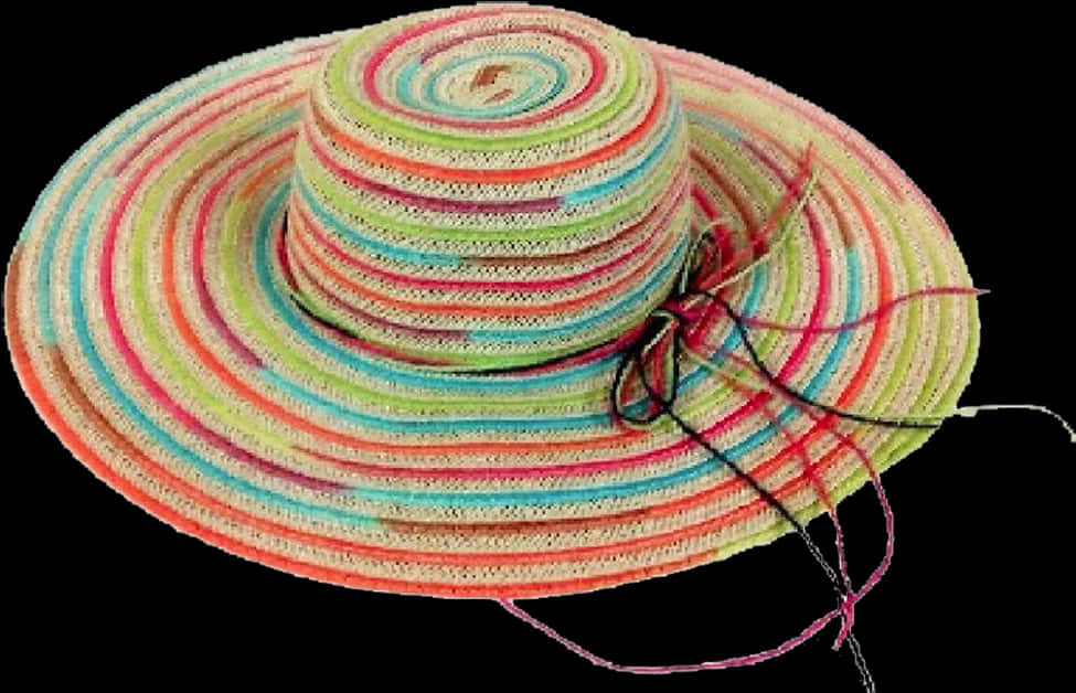 A Colorful Hat With A String