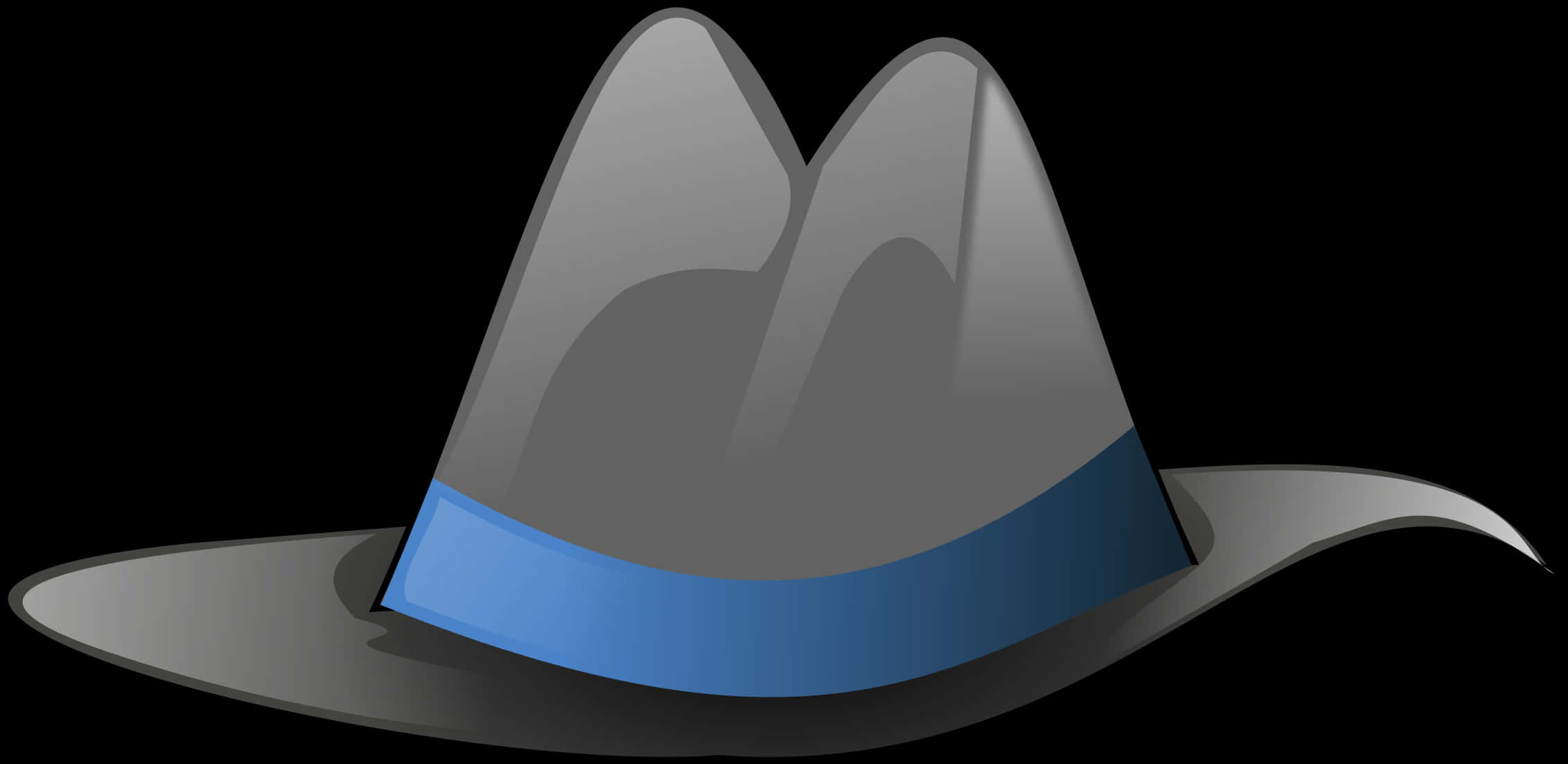 A Hat With A Blue Band