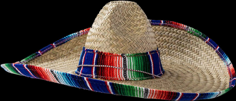 A Sombrero With A Colorful Band
