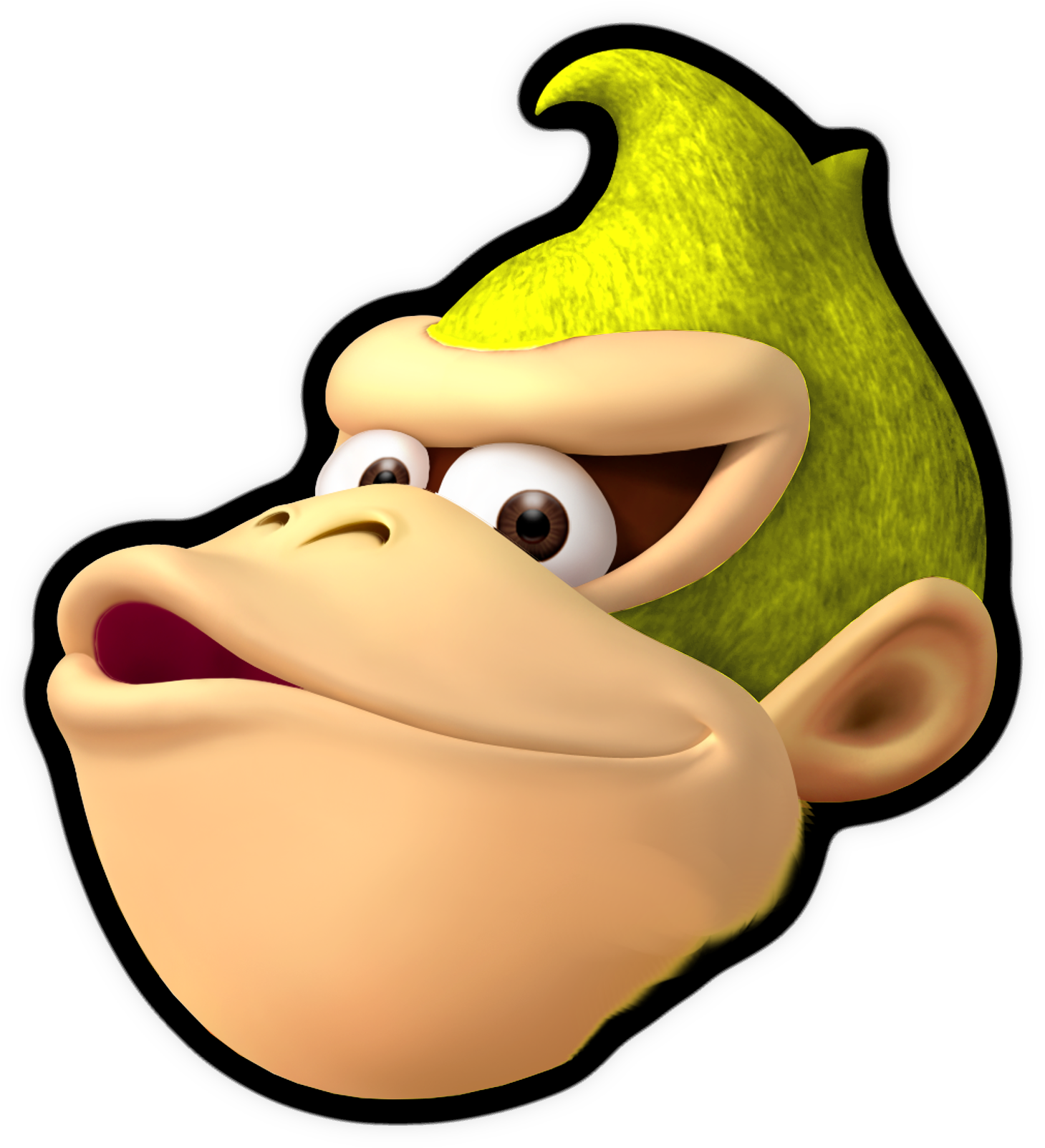 Somewhat Resembles The Colors Of Funky Kong From The - Donkey Kong Face Smash, Hd Png Download