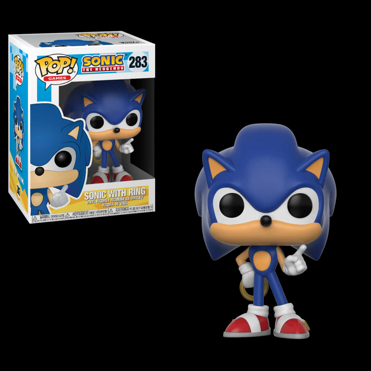 Sonic Ring 283 Funko Pop - Funko Pop Games Sonic - Sonic With Ring