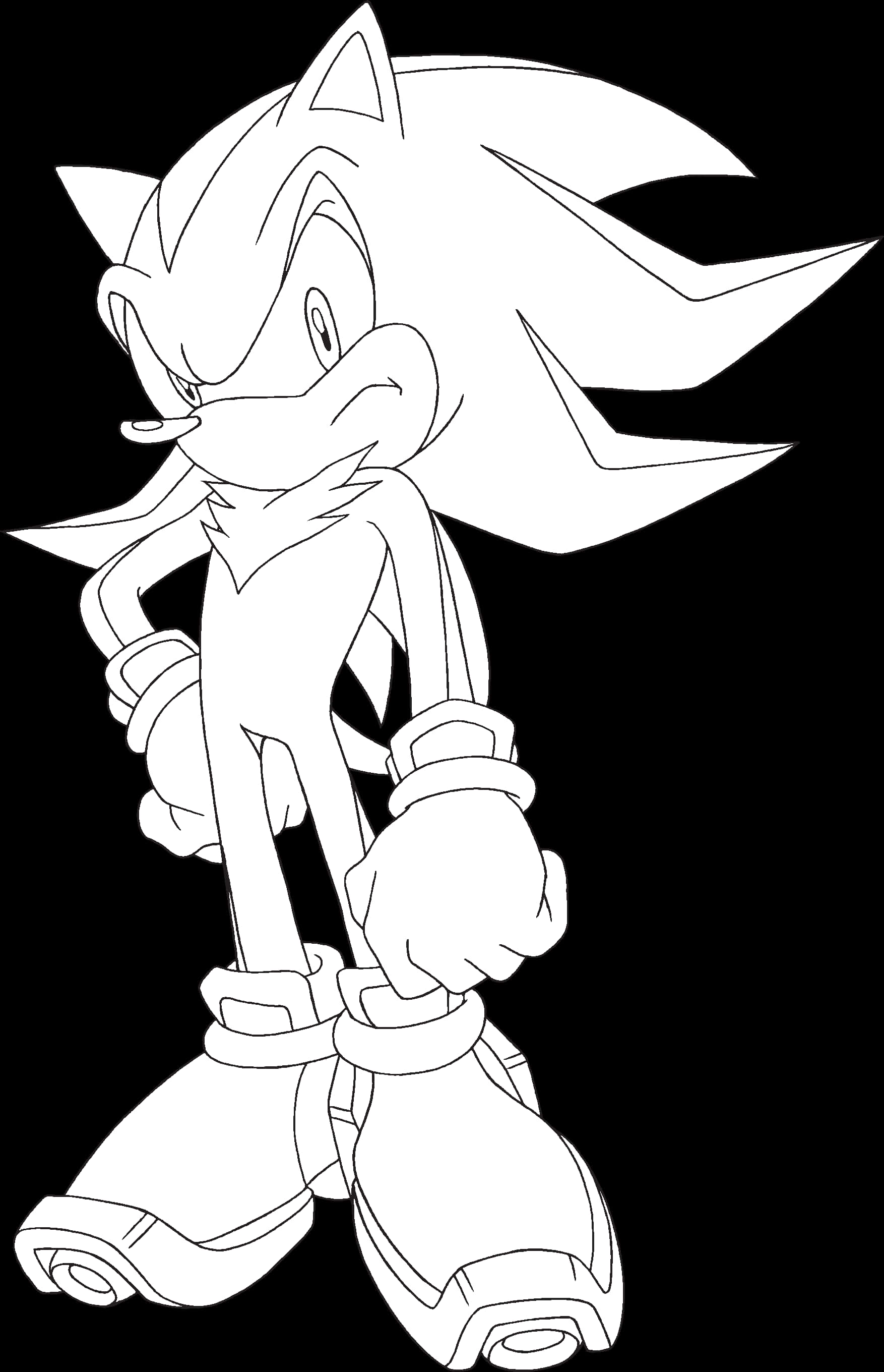 A Cartoon Of A Sonic Character