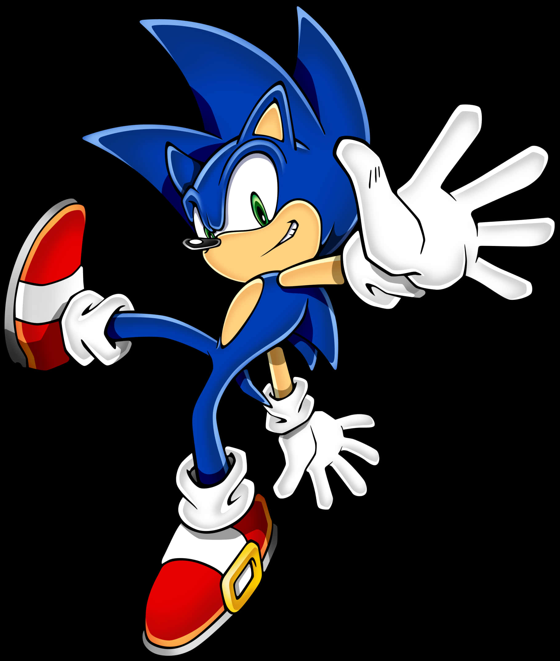 Cartoon Character Of A Blue Hedgehog