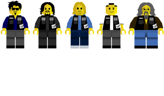 A Group Of Lego Figures