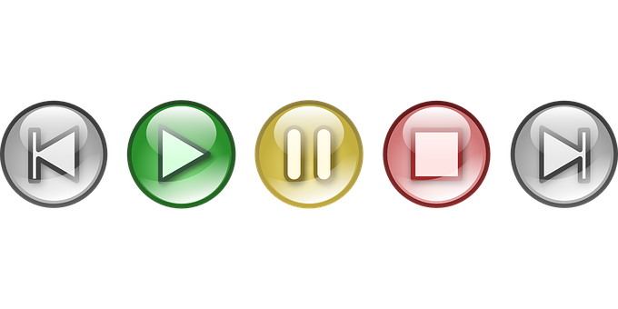 A Set Of Buttons With Different Colors