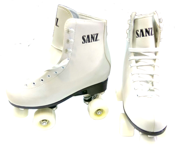 A Pair Of White Roller Skates