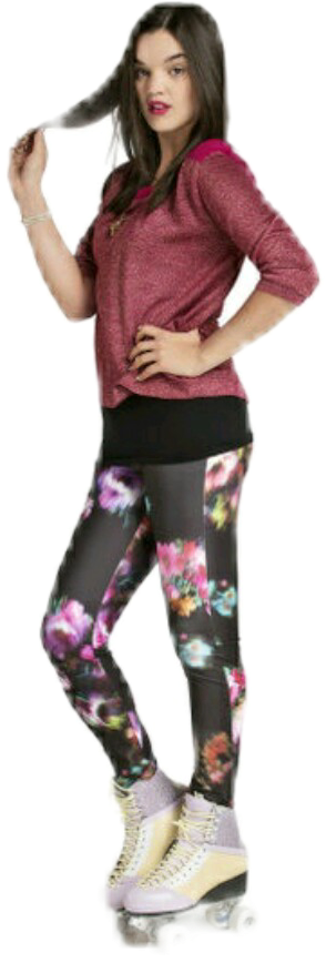 A Woman Wearing A Floral Pants