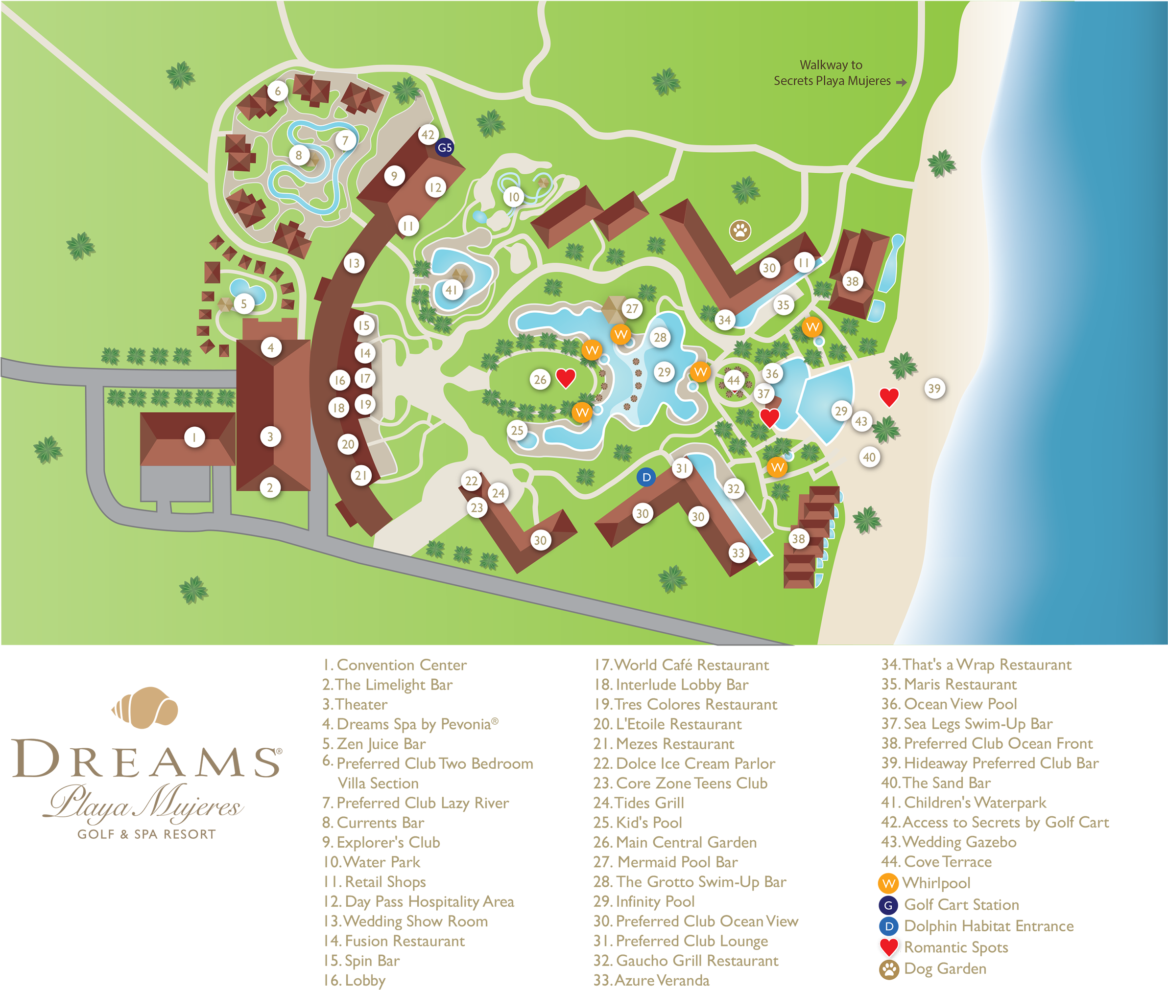 A Map Of A Resort