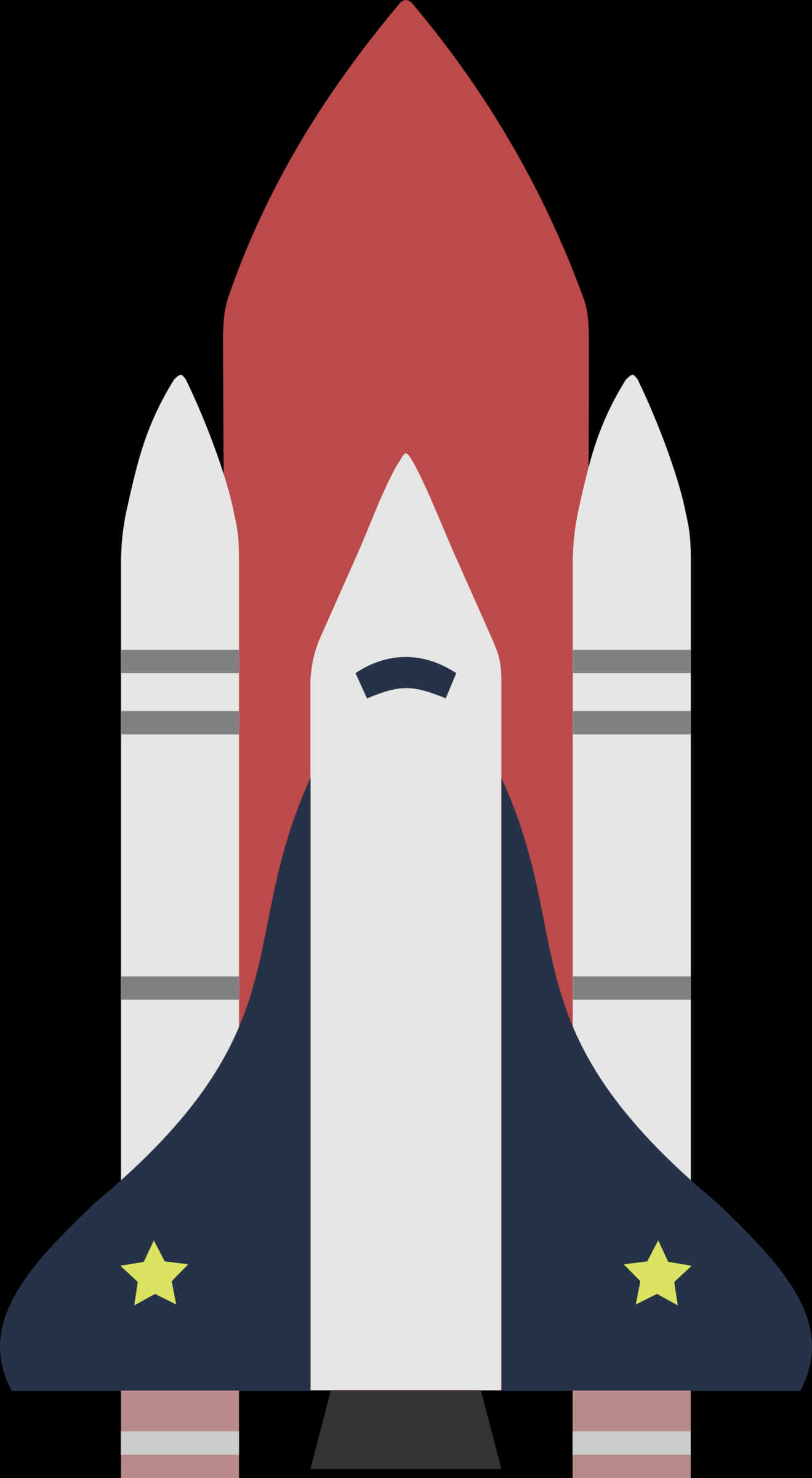 A Rocket With Rockets In The Background