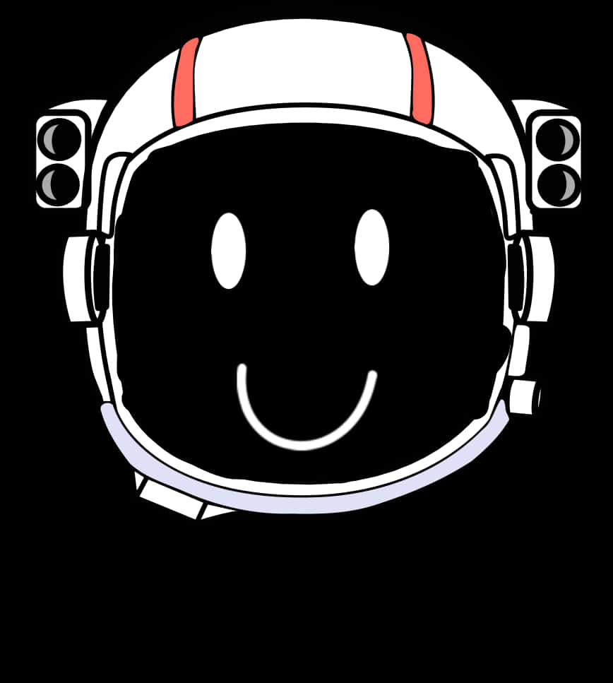 A Cartoon Of A Astronaut's Helmet