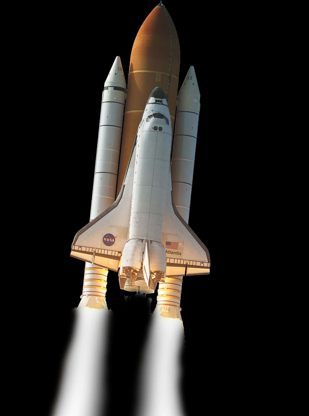 A Space Shuttle Taking Off