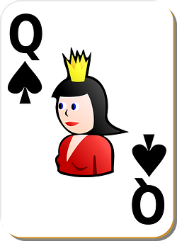 A Card With A Queen