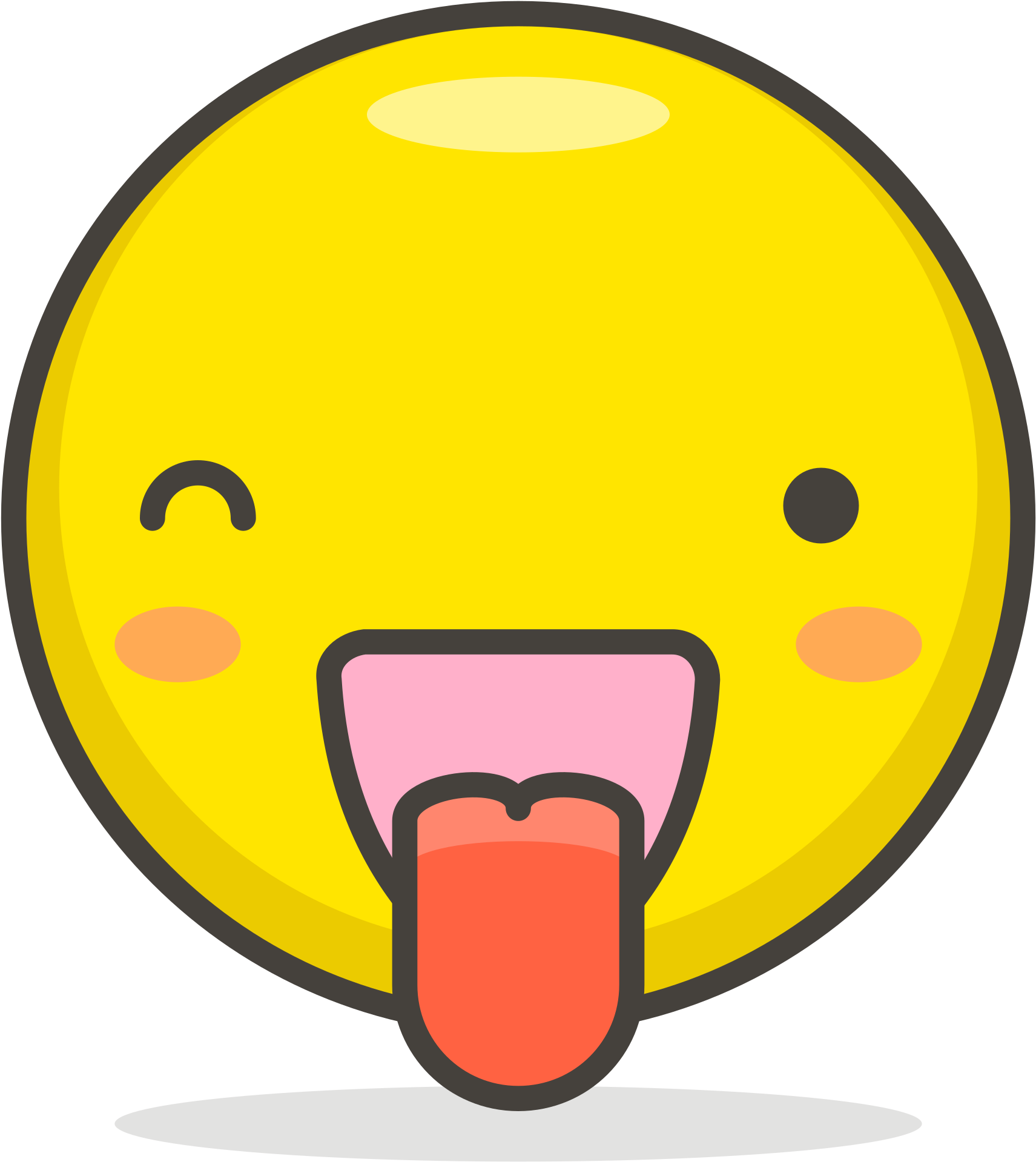 A Yellow Emoji With Tongue Sticking Out