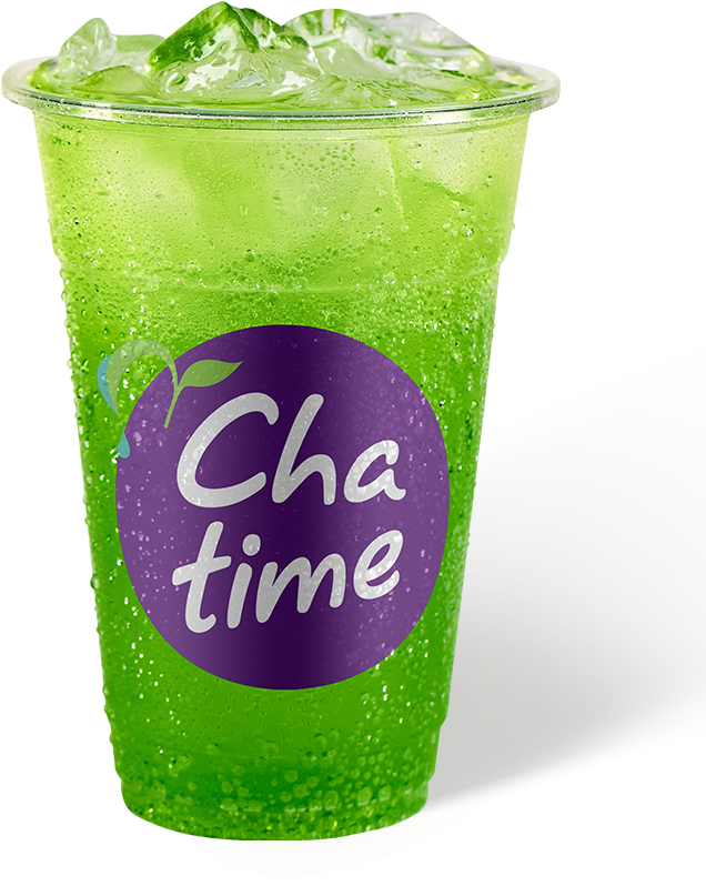 A Green Beverage In A Plastic Cup