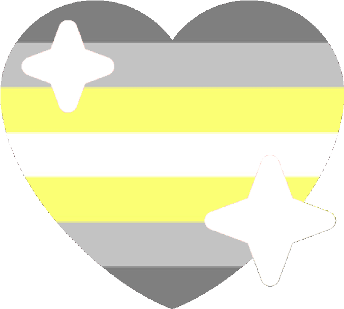 A Heart With Yellow And Grey Stripes And Stars
