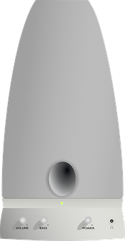 A White Object With A Round Object In The Middle