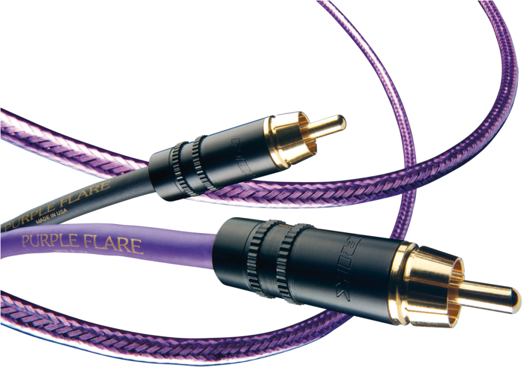 Close Up Of A Pair Of Audio Cables