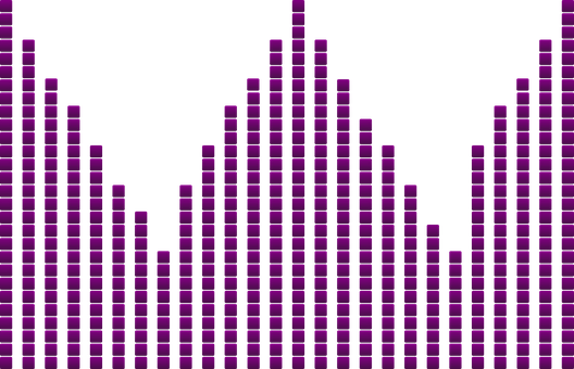 A Purple And Black Sound Wave