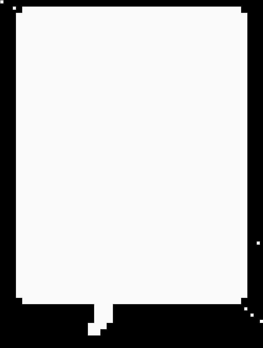 A White Rectangular Object With Black Background