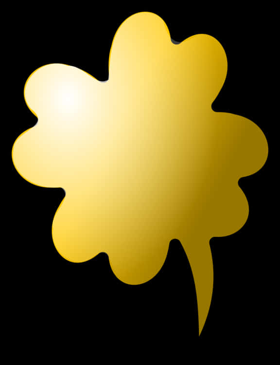 A Yellow Flower Shaped Object