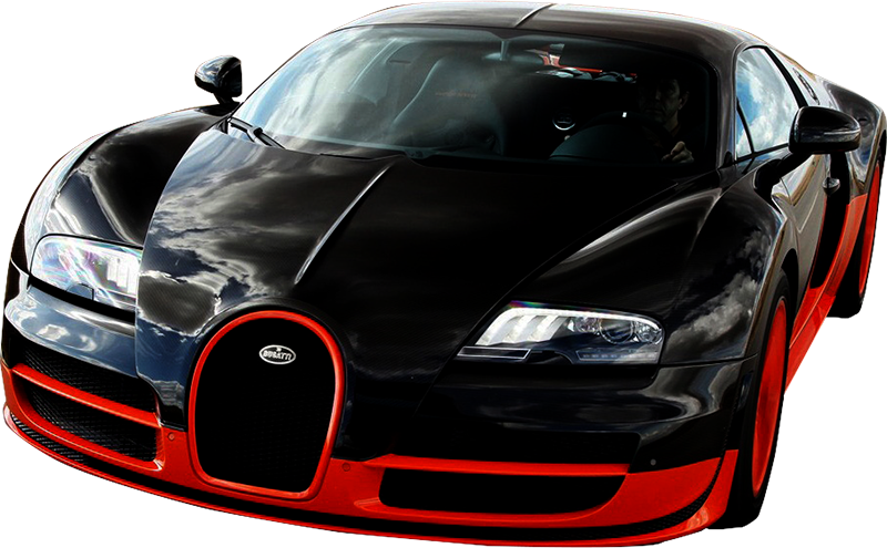 A Black And Red Sports Car
