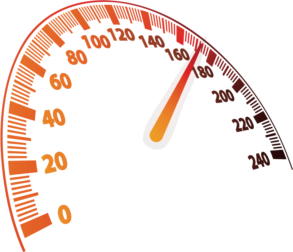 A Close Up Of A Speedometer