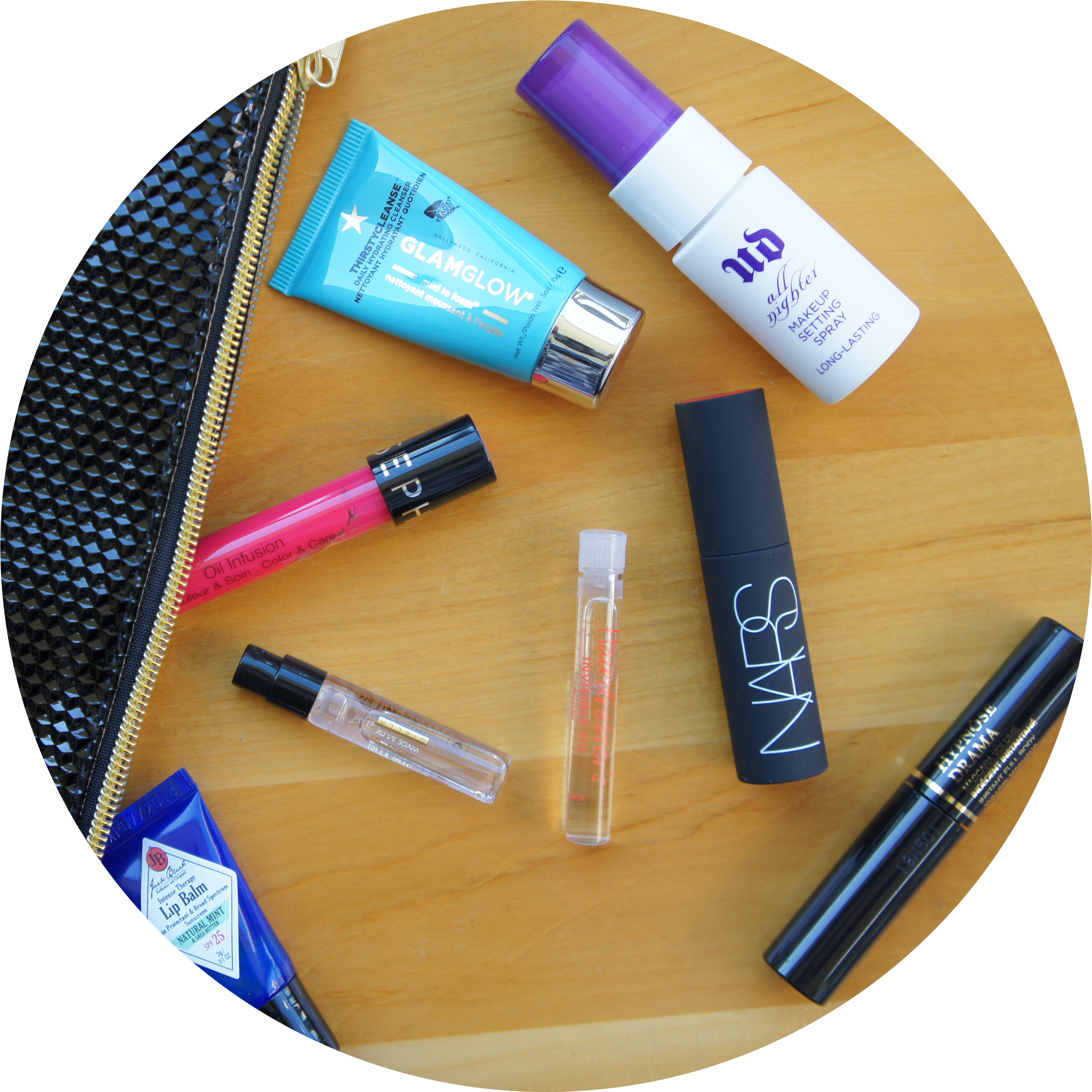 A Group Of Makeup Products On A Table
