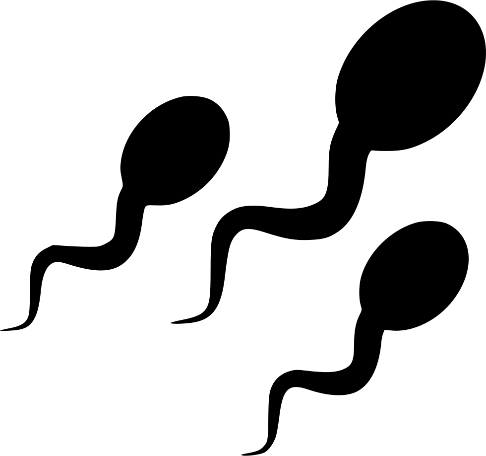 A Group Of Sperms In Black Background