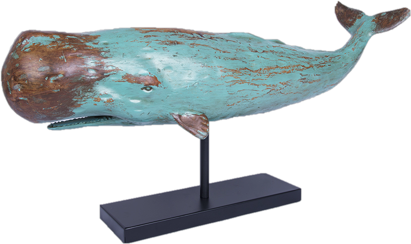 A Whale Sculpture On A Stand