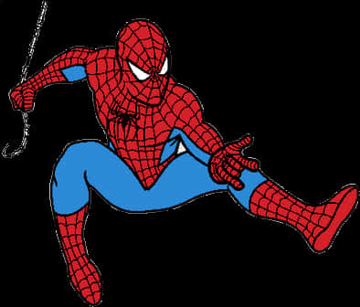 A Cartoon Of A Spider Man