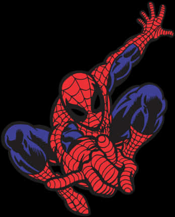 A Red And Blue Spiderman