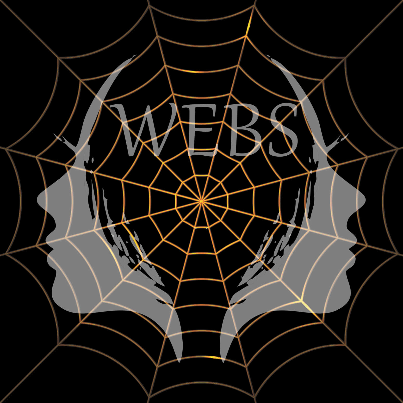A Web With Two Faces And Text