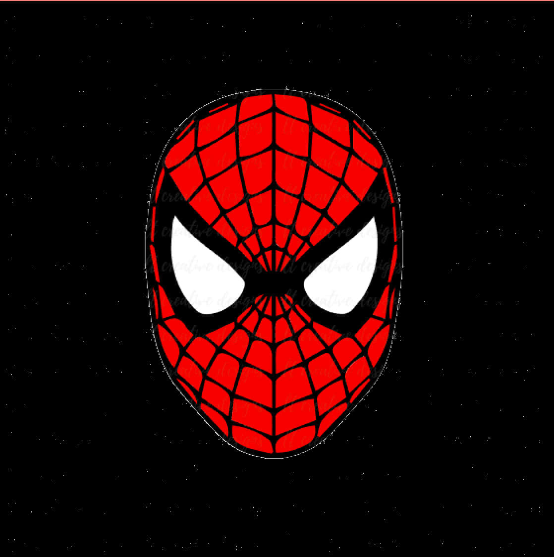 A Red And White Spider-man Mask