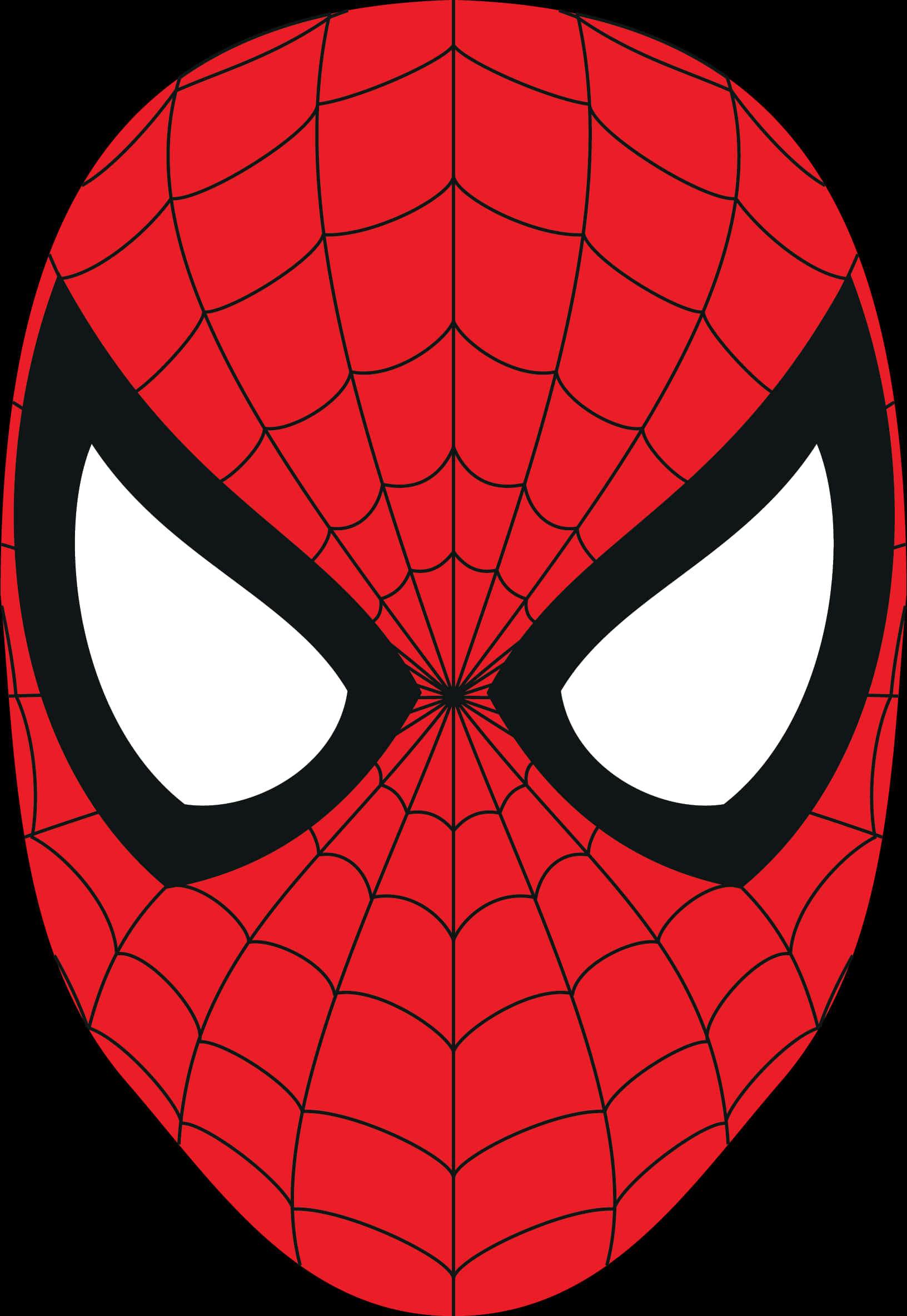 A Red And Black Spider-man Mask