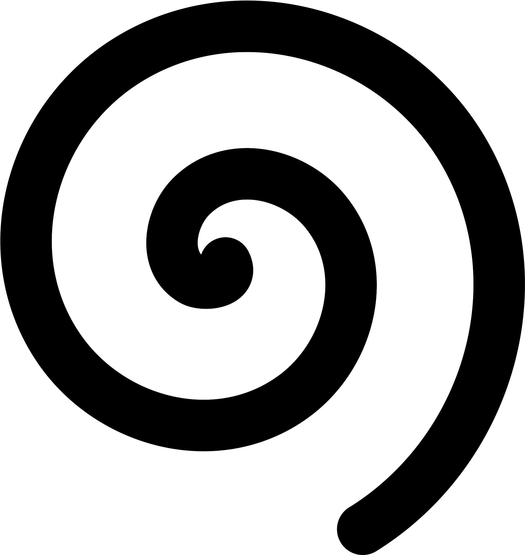 A Black And White Spiral