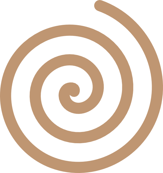 A Brown Spiral On A Black Background