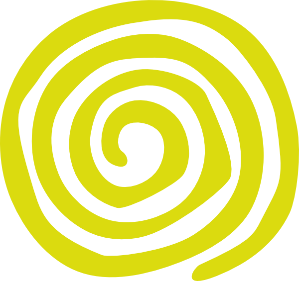 A Yellow Spiral On A Black Background