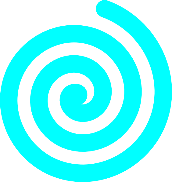 A Blue Spiral With Black Background