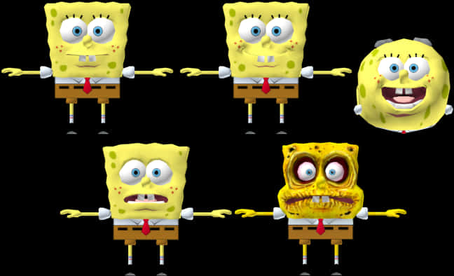 Cartoon Characters Of Spongebob Squarepants