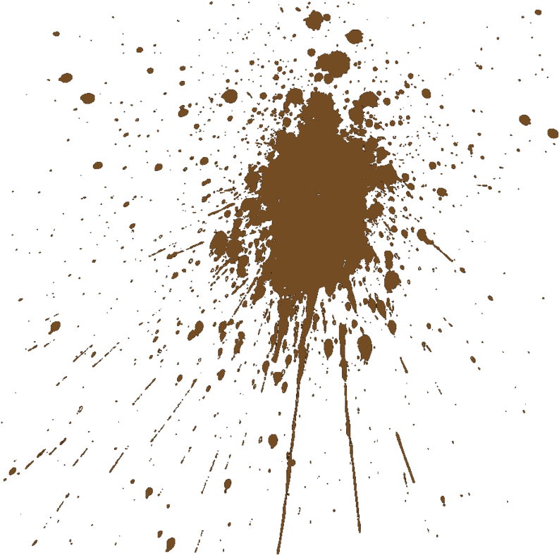 A Brown Paint Splatter On A Black Background