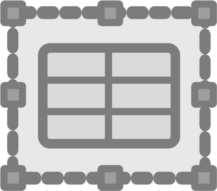 A Grey Square With A Black Border