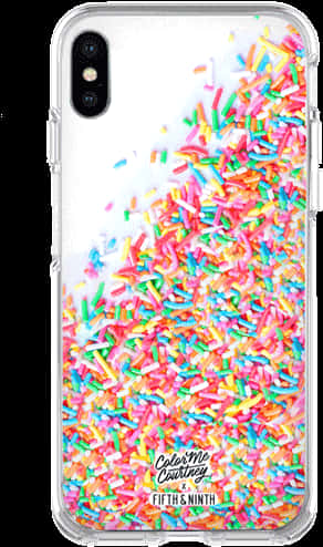 A Phone Case With Sprinkles On It
