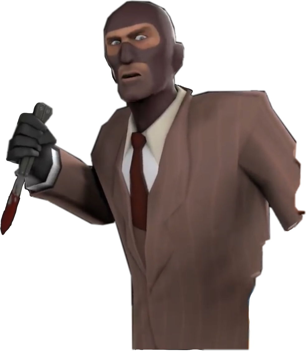 A Cartoon Of A Man In A Suit Holding A Knife