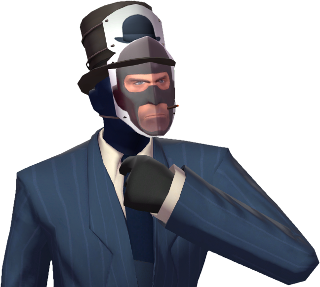 A Man In A Suit And Mask